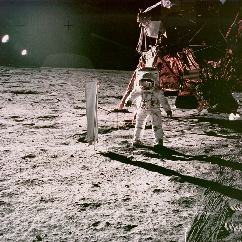Apollo 11 EVA - Frame AS11-40-5873